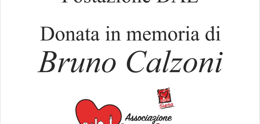 COSTALPINO: SIENA CUORE INAUGURA POSTAZIONE DAE
